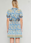 Border printed dress