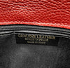 Genuine leather clutch bag, Made in Italy, art. 112532