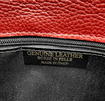 Genuine leather clutch bag, Made in Italy, art. 112532