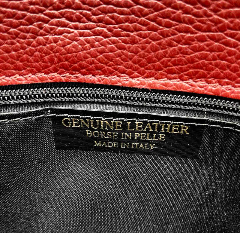 Genuine leather clutch bag, Made in Italy, art. 112532