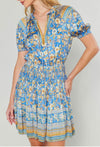 Border printed dress
