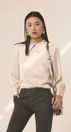 Champagne silk Top