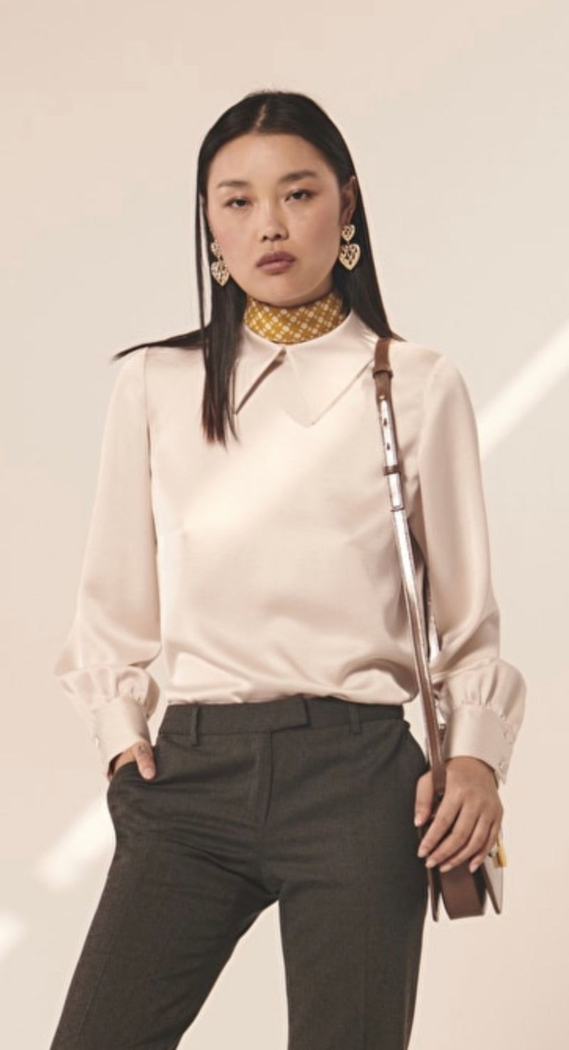 Champagne silk Top