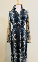 Snakeskin Print Dress