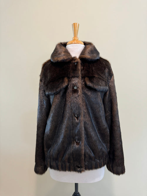 Luxury faux fur jacket