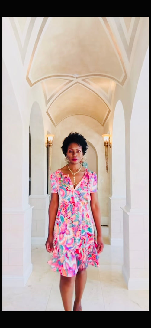 Floral mini dress