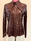 Brown sequin jacket