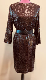 Brown sequin dress