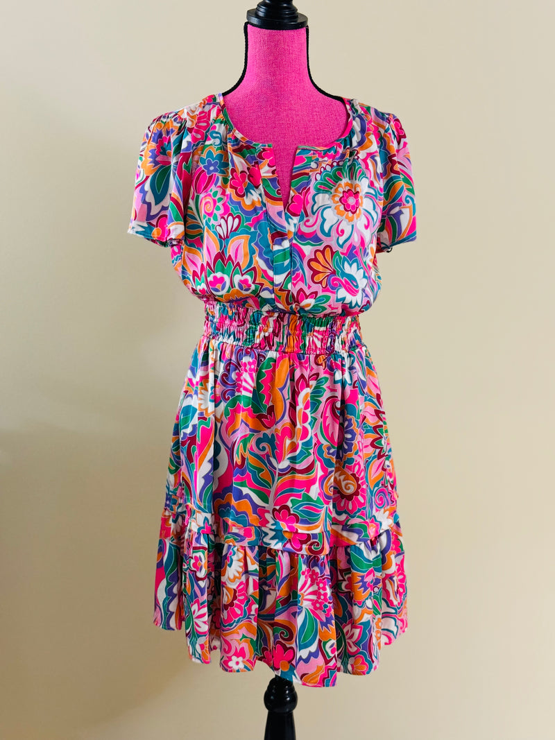 Floral mini dress