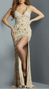 Multi colored beaded dress