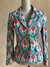 Printed Jacket and short set