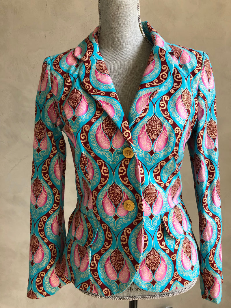 Printed Jacket and short set