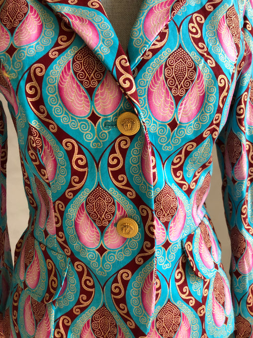 Printed Jacket and short set