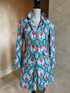 Printed Jacket and short set