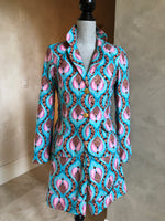 Printed Jacket and short set