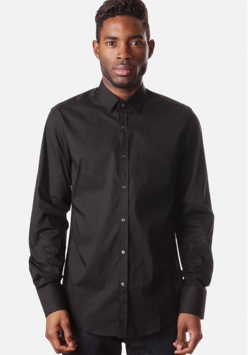 Mens Button Up Collar Shirt