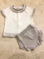Knit shirt set