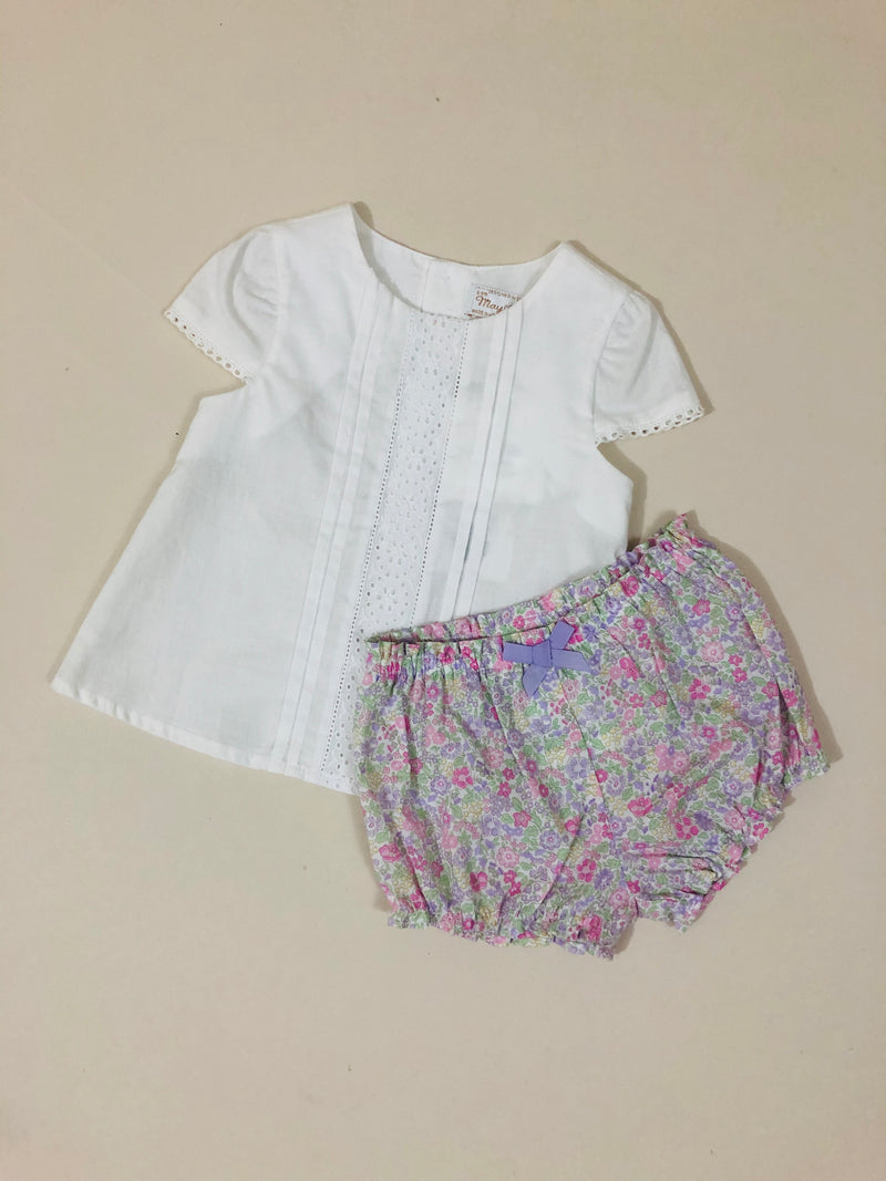 Lilac printed knicker set