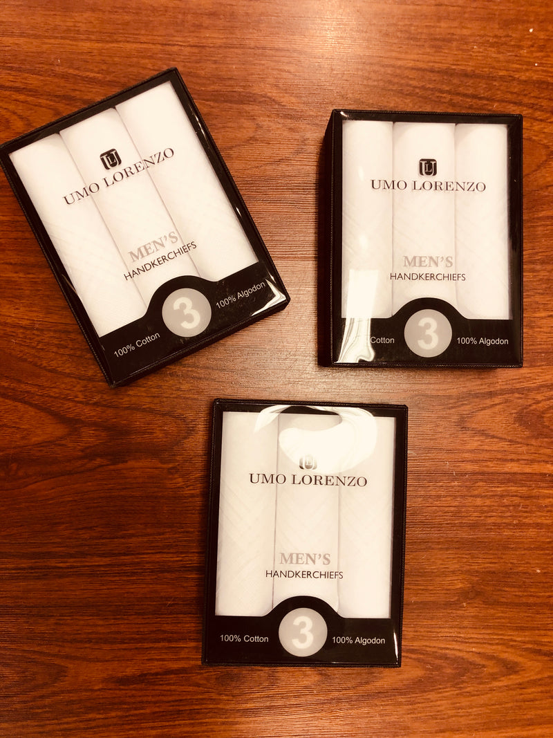 3 pack Men’s Handkerchiefs