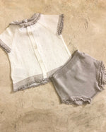 Knit shirt set