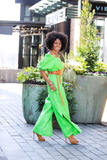 Linen Off Shoulder Jumpsuit