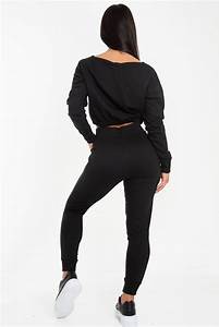 Crop Top Jogger Sweat Suit
